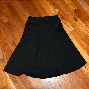 JM Collection Black Midi Skirt